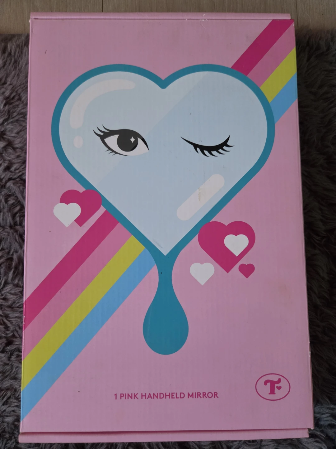 Trixie Cosmetics Heart Handheld Mirror with Box