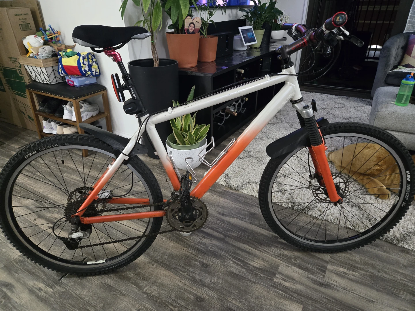 White and Orange Mountain Bike - photo 2