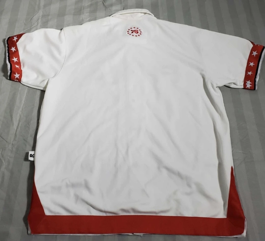Early 2000's nike Philadelphia 76ers warm up jersey sz XL - photo 3