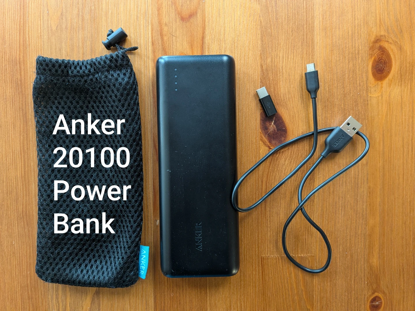 Anker 20100 Power Bank with Pouch and Cables