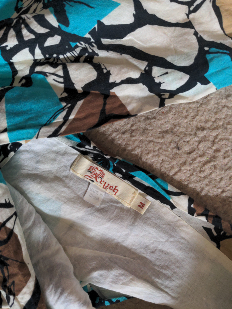 Aruseh Floral Print V-Neck Fit & Flare Dress - Size M - photo 3