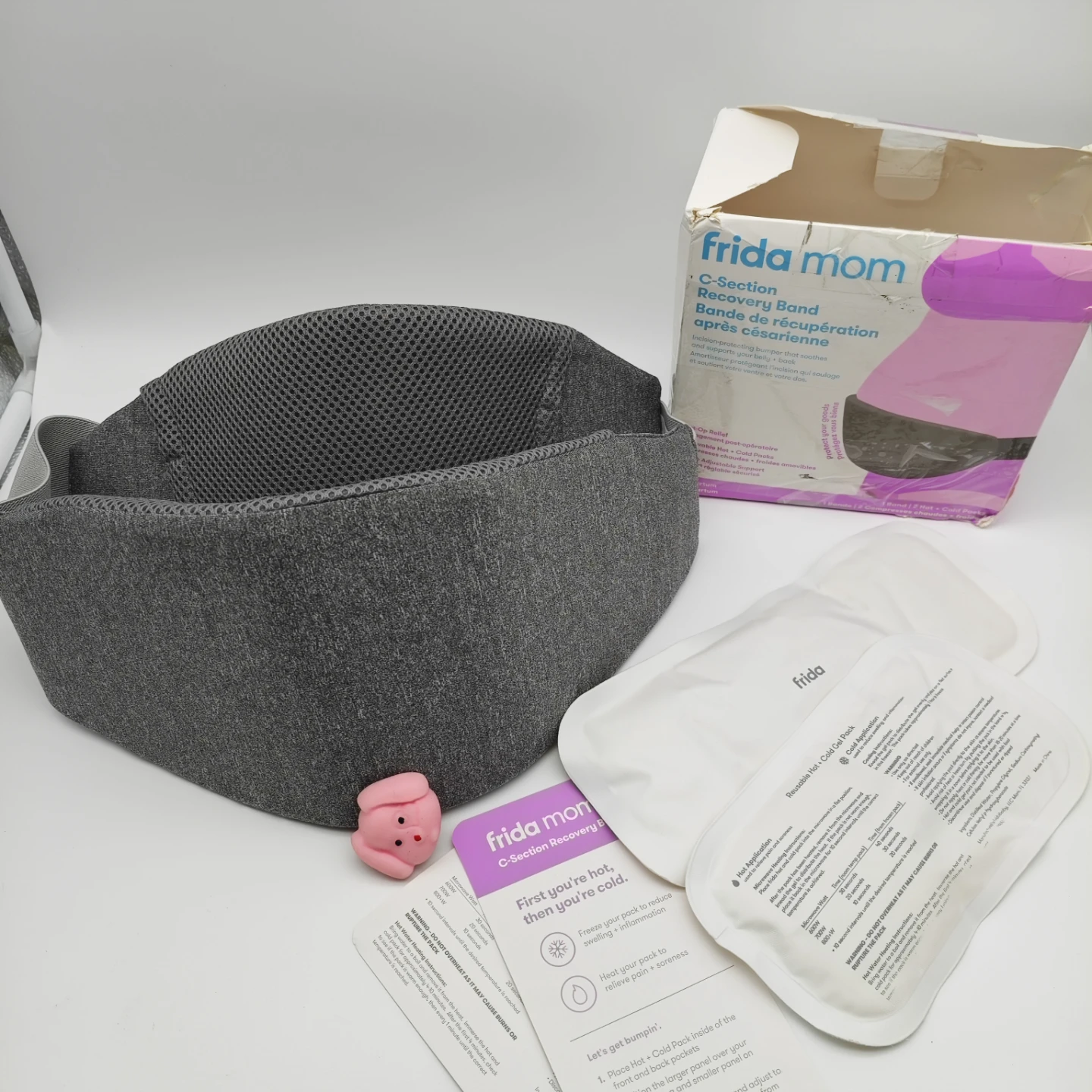 Frida Mom C-Section Recovery Band with Hot & Cold Packs