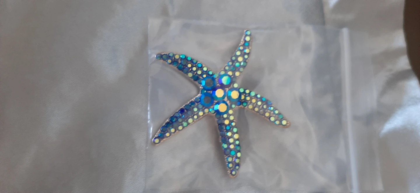 Sparkly Starfish Brooch