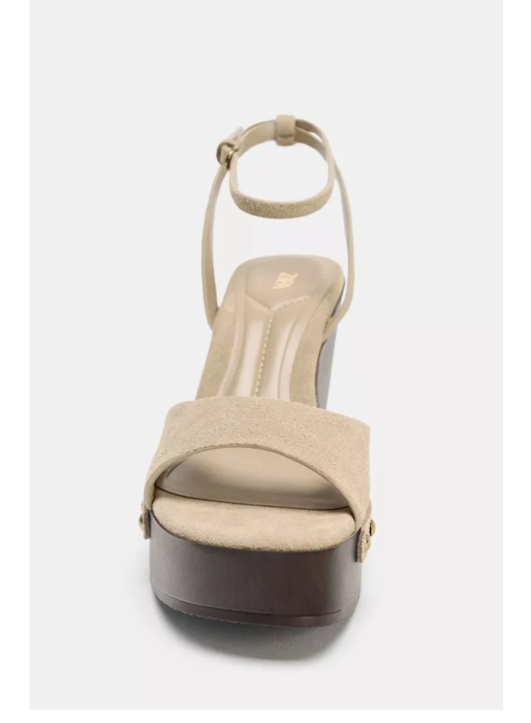 Zara Suede Platform Wedge Sandals Size 37 - photo 3