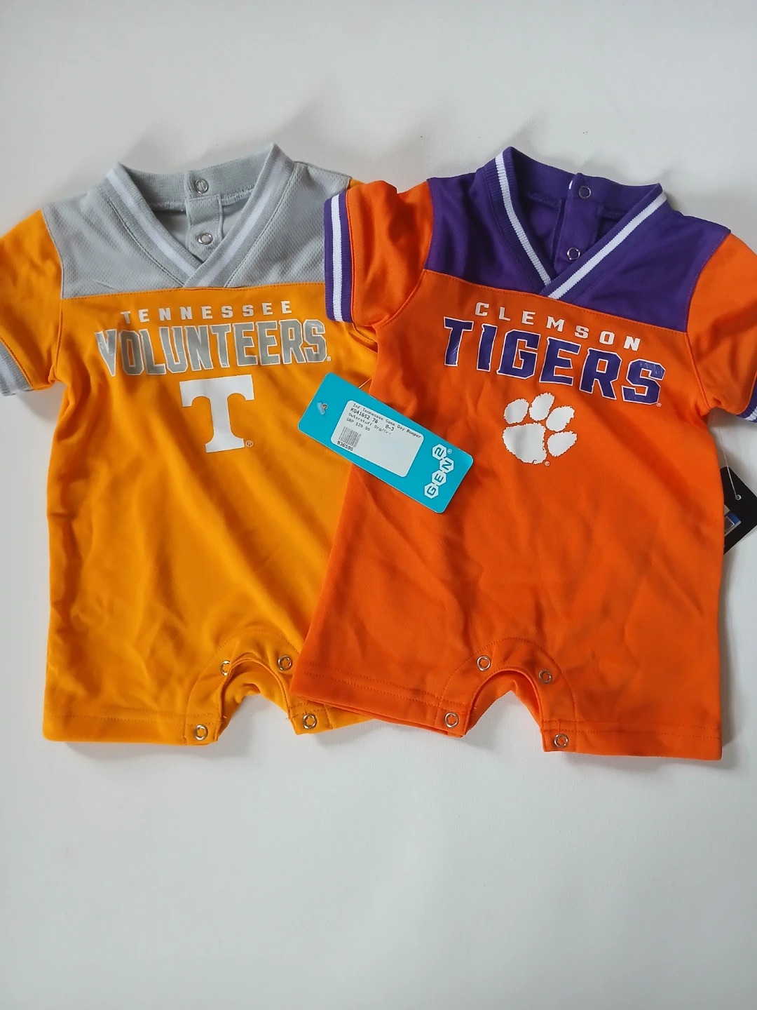2 Baby Football Themed Romper 0-3M