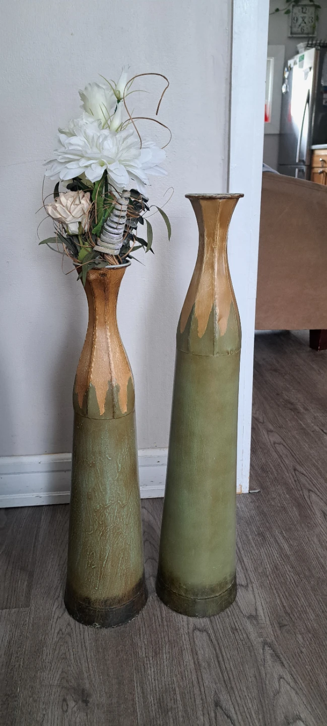 Set of 2 Tall Decorative Vases