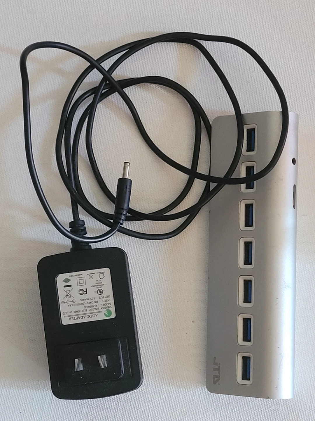 JTD 7-Port USB Hub with AC Adapter