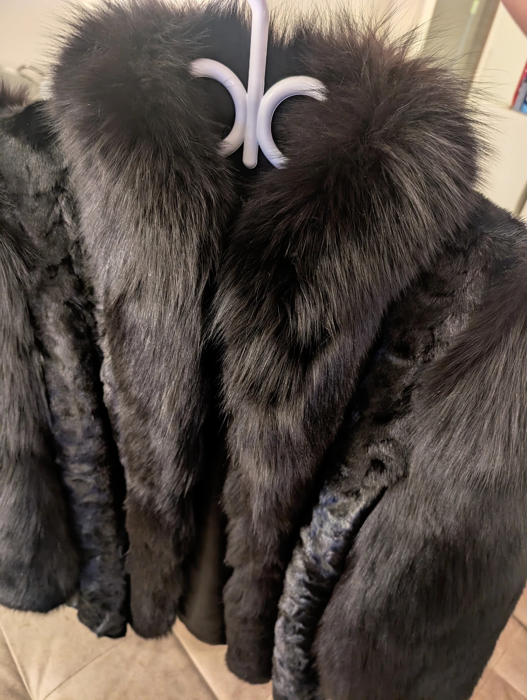 Hudson's Bay Company Black Fur Coat