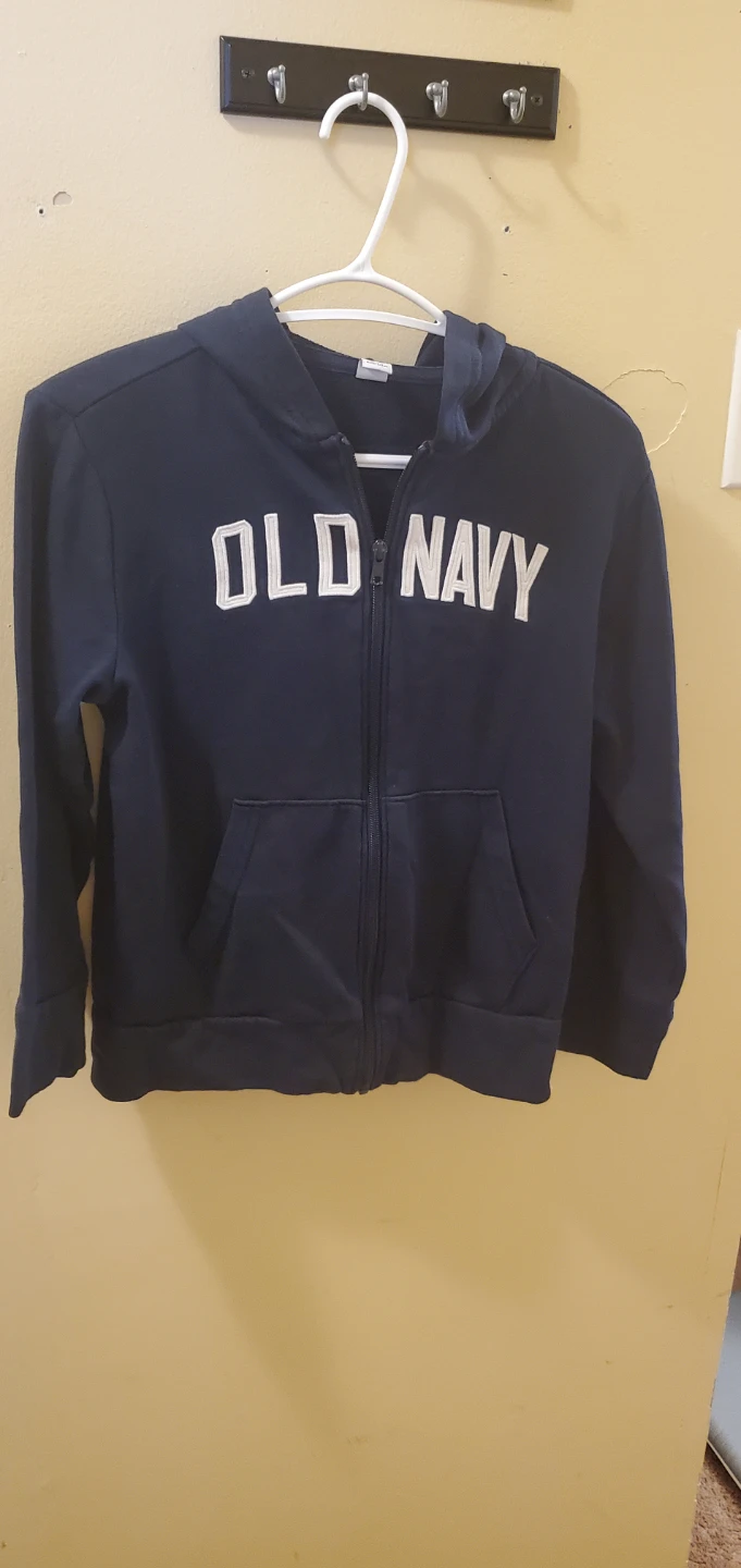 Unisex Old Navy Navy Zip-Up Hoodie