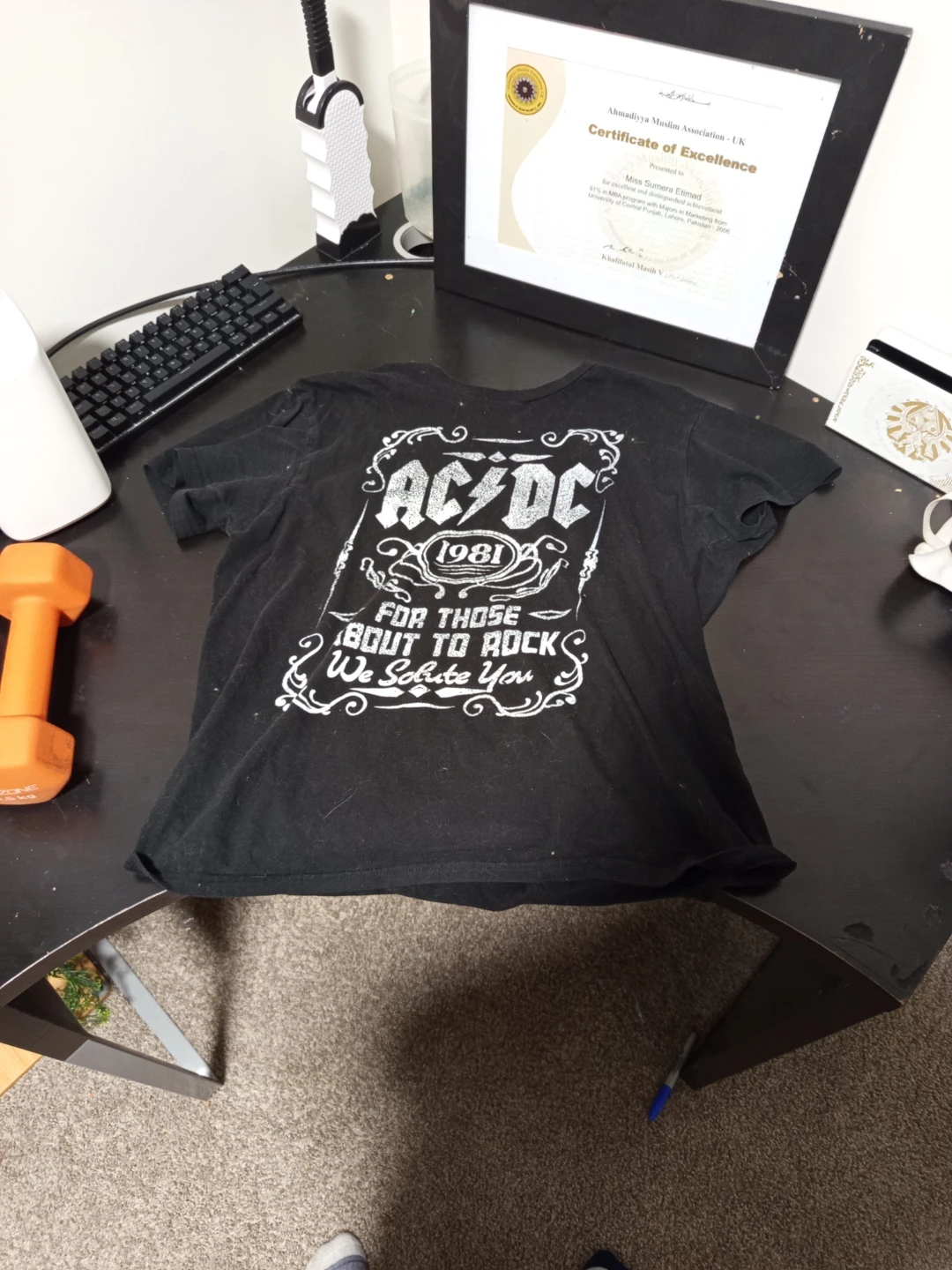 AC/DC 'For Those About to Rock' T-Shirt - Size L
