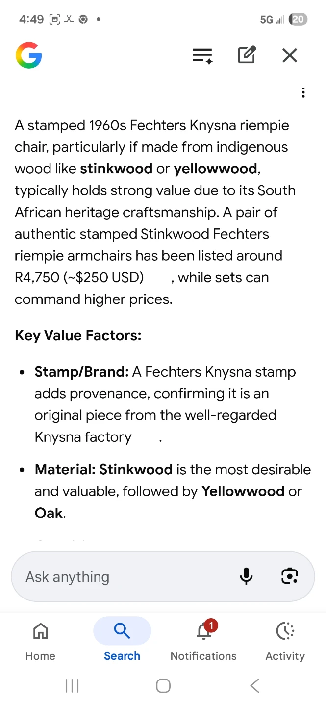 Fechter's Knysna Wooden Chair x8 - photo 5