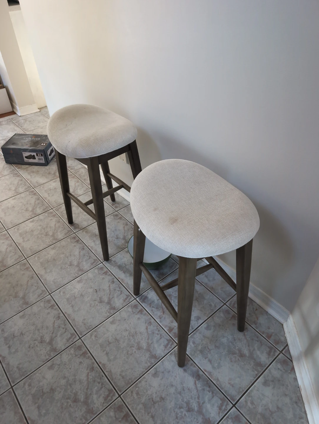 Fabric Saddle Bar Stool