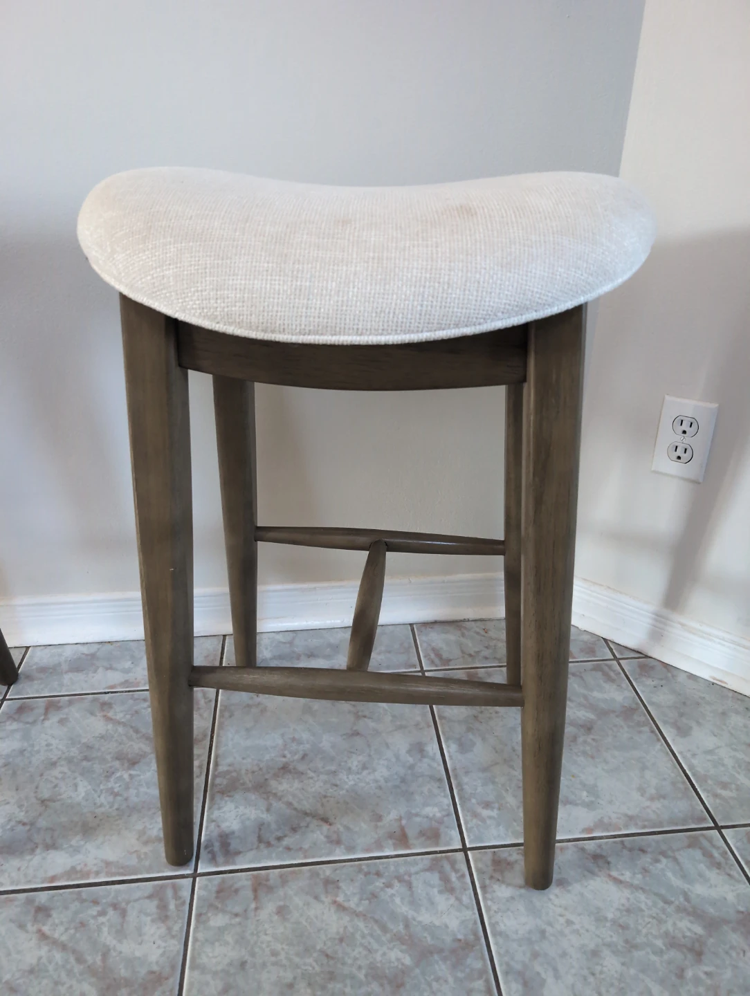 Fabric Saddle Bar Stool - photo 2