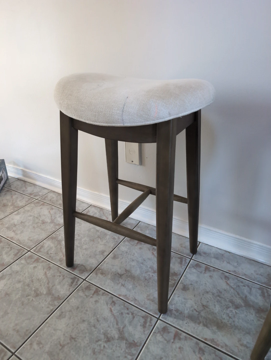 Fabric Saddle Bar Stool - photo 3