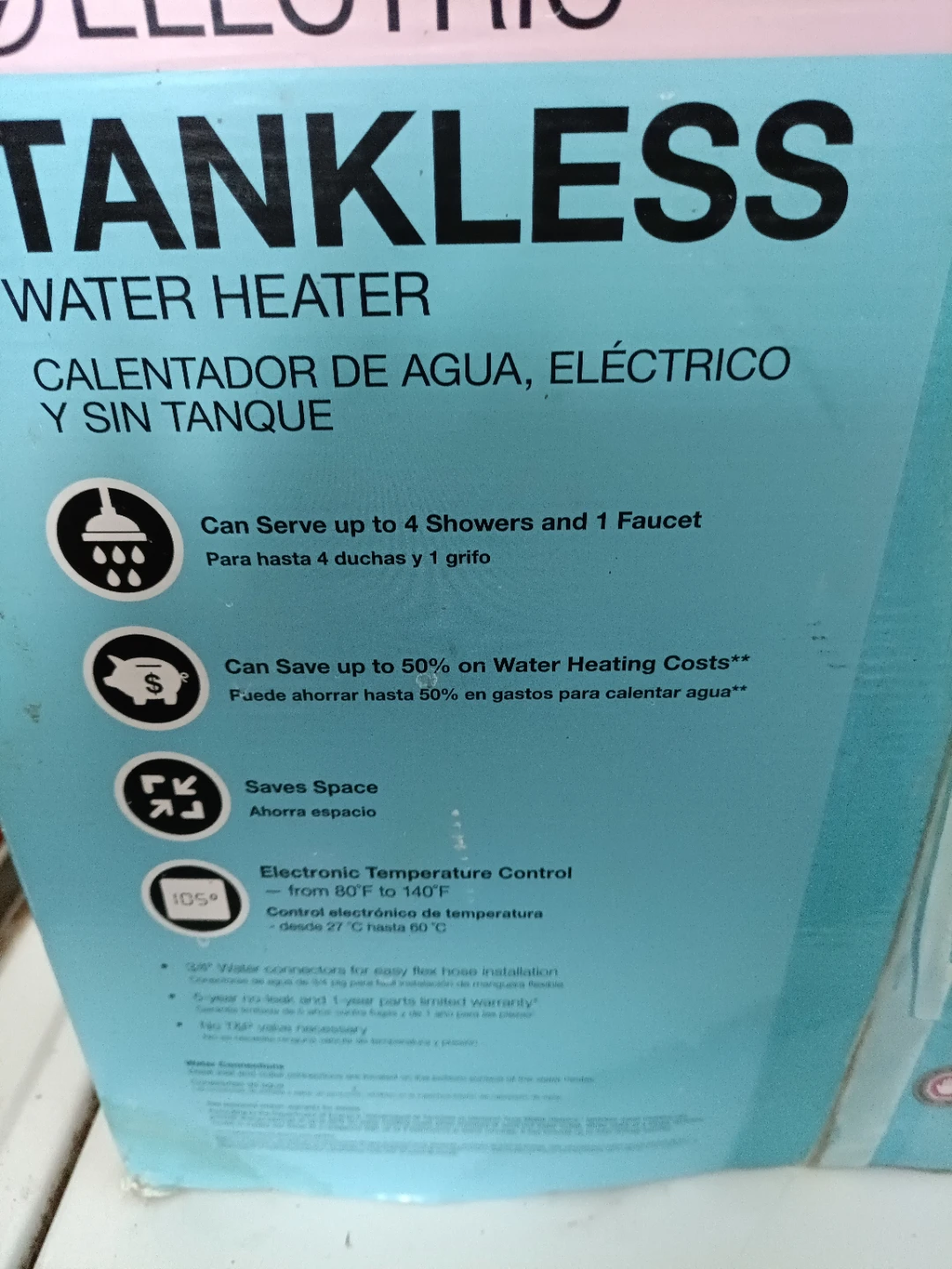 Rheem Electric Tankless Water Heater - photo 3