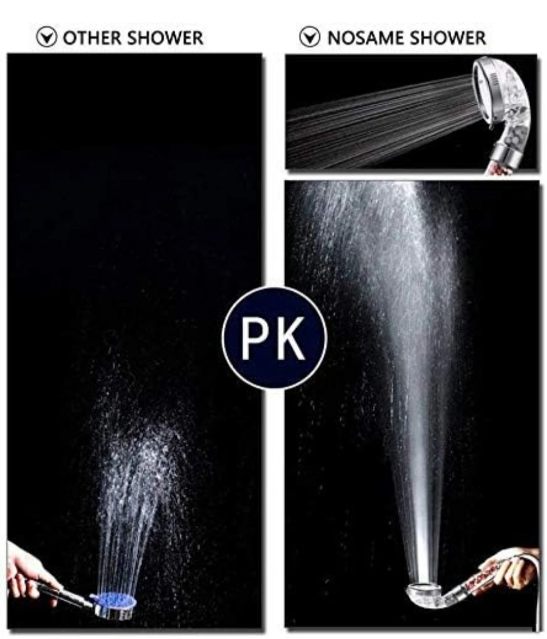 Nosame Shower Head, Filter Filtration High Pressure Water ... - photo 5