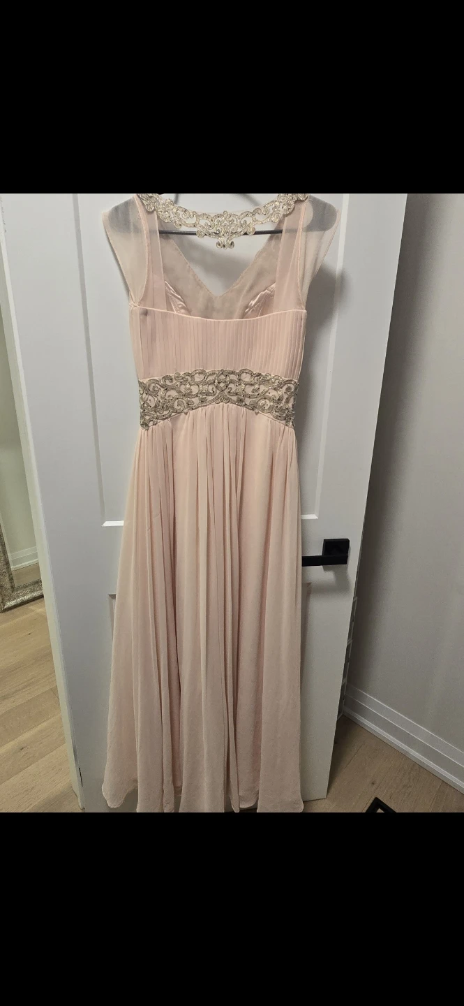 Pink Embellished Maxi Dress Size S - photo 3