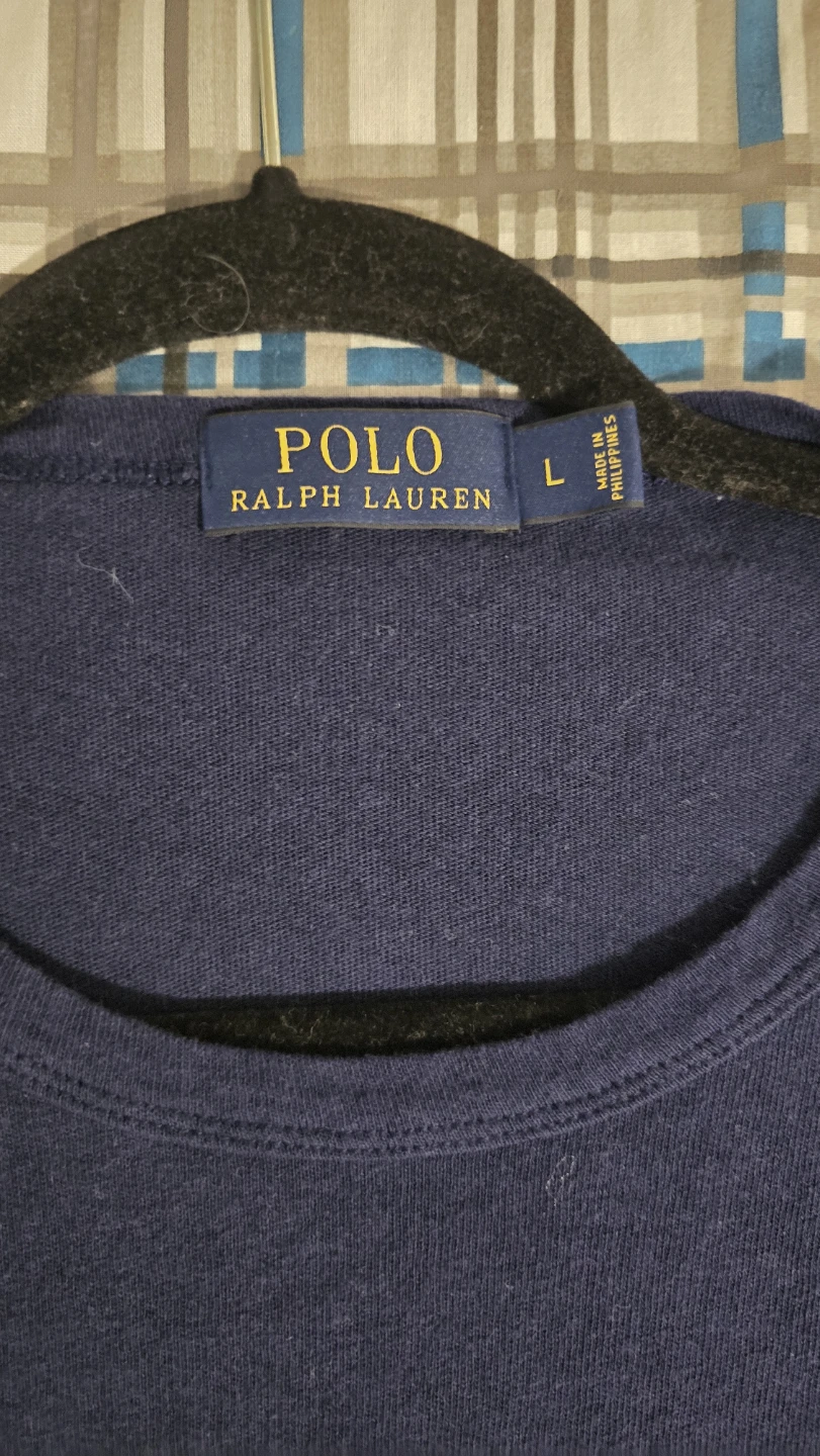 Polo Ralph Lauren Navy & Red Long Sleeve T-Shirt - Size L - photo 3