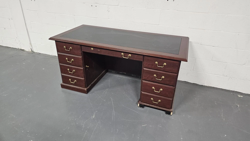 Executive Desk with Leather Top