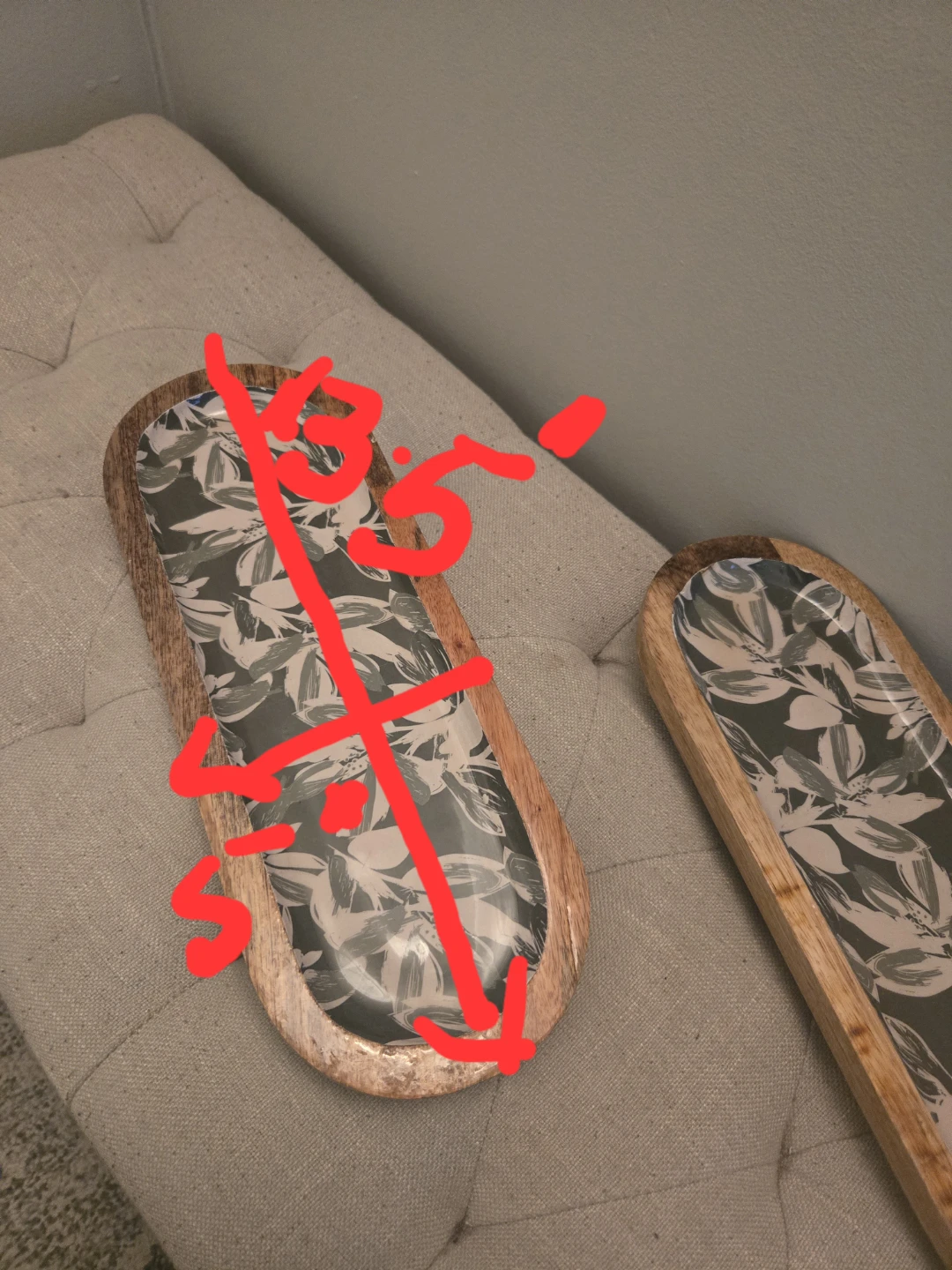 Vintage look Mango Wood Serving Trays 🌱 - photo 4