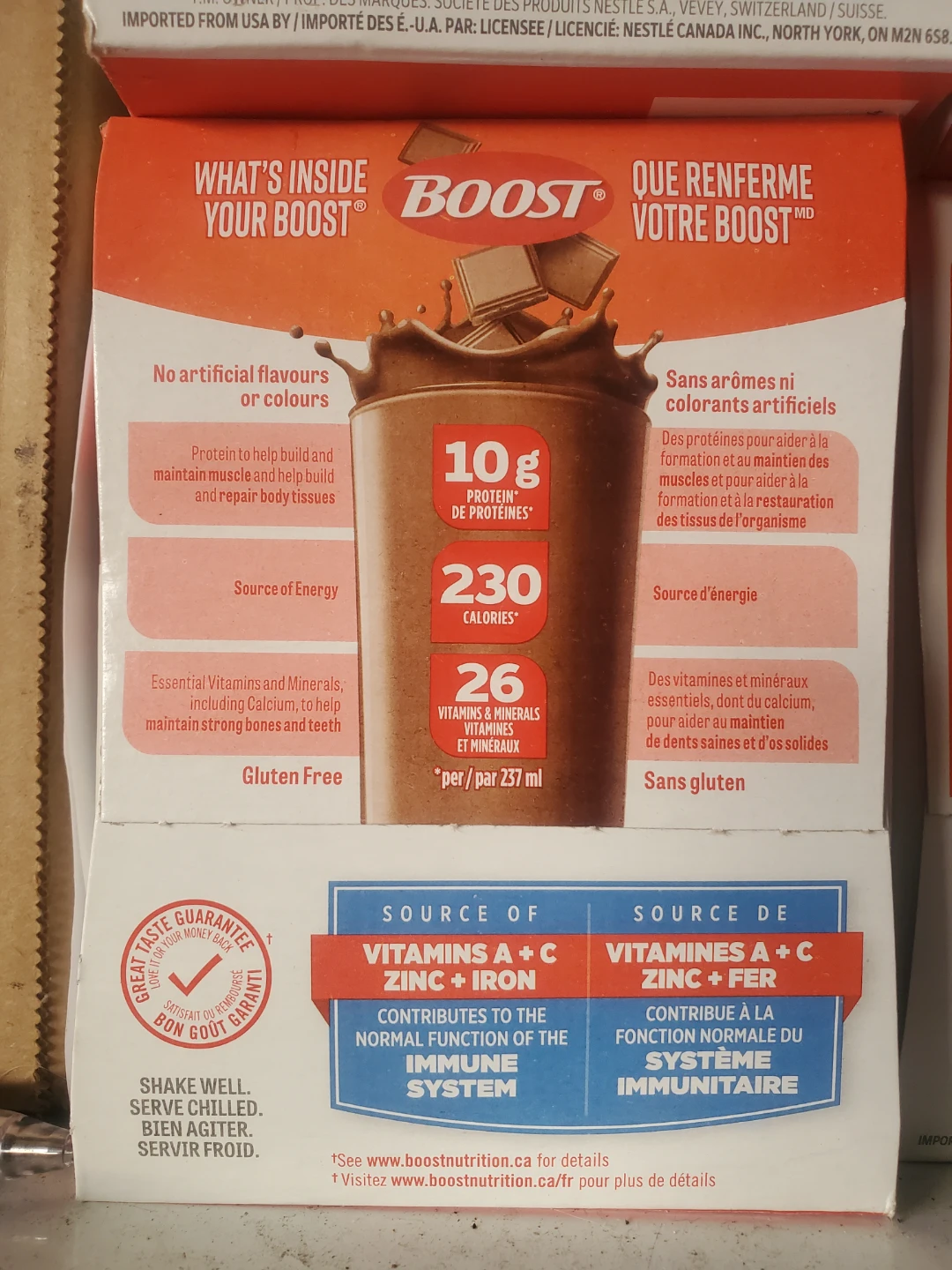 Boost Original Chocolate Nutritional Drink - 6x 237ml - photo 2