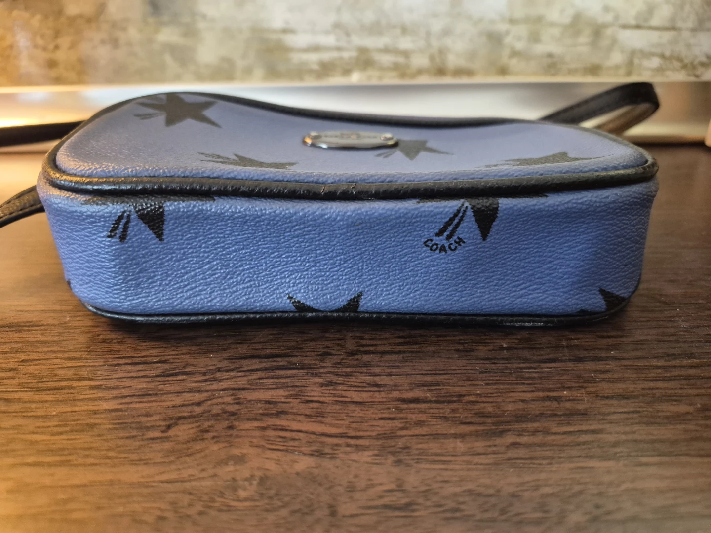 Coach Y2K Periwinkle Blue Star Print Double Zip Crossbody Bag - photo 3