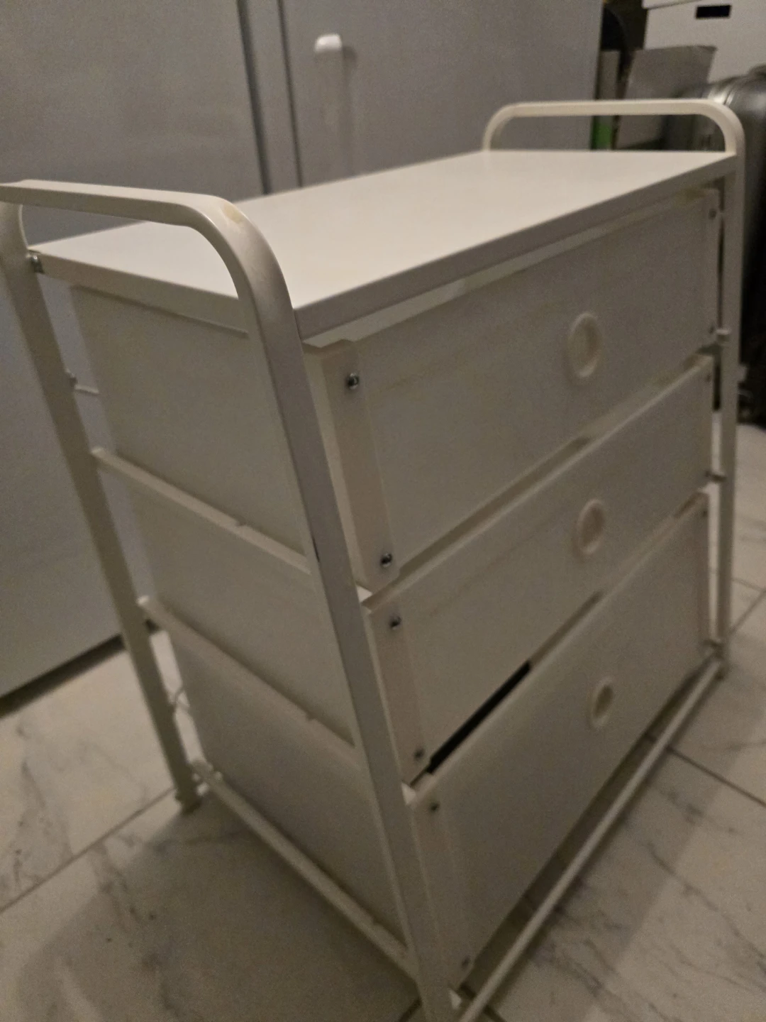 IKEA White 3-Drawer Storage Unit - photo 2