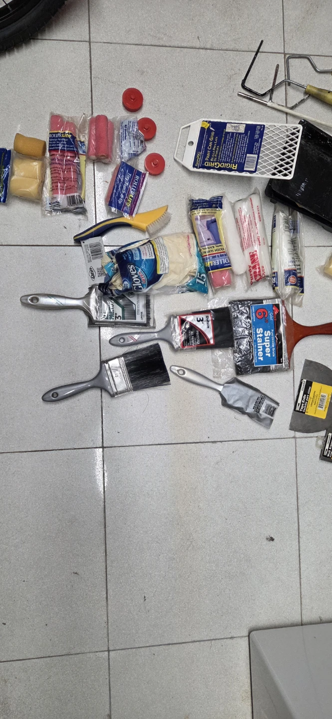 Assorted Paint Brushes, Rollers, and Tools - photo 3