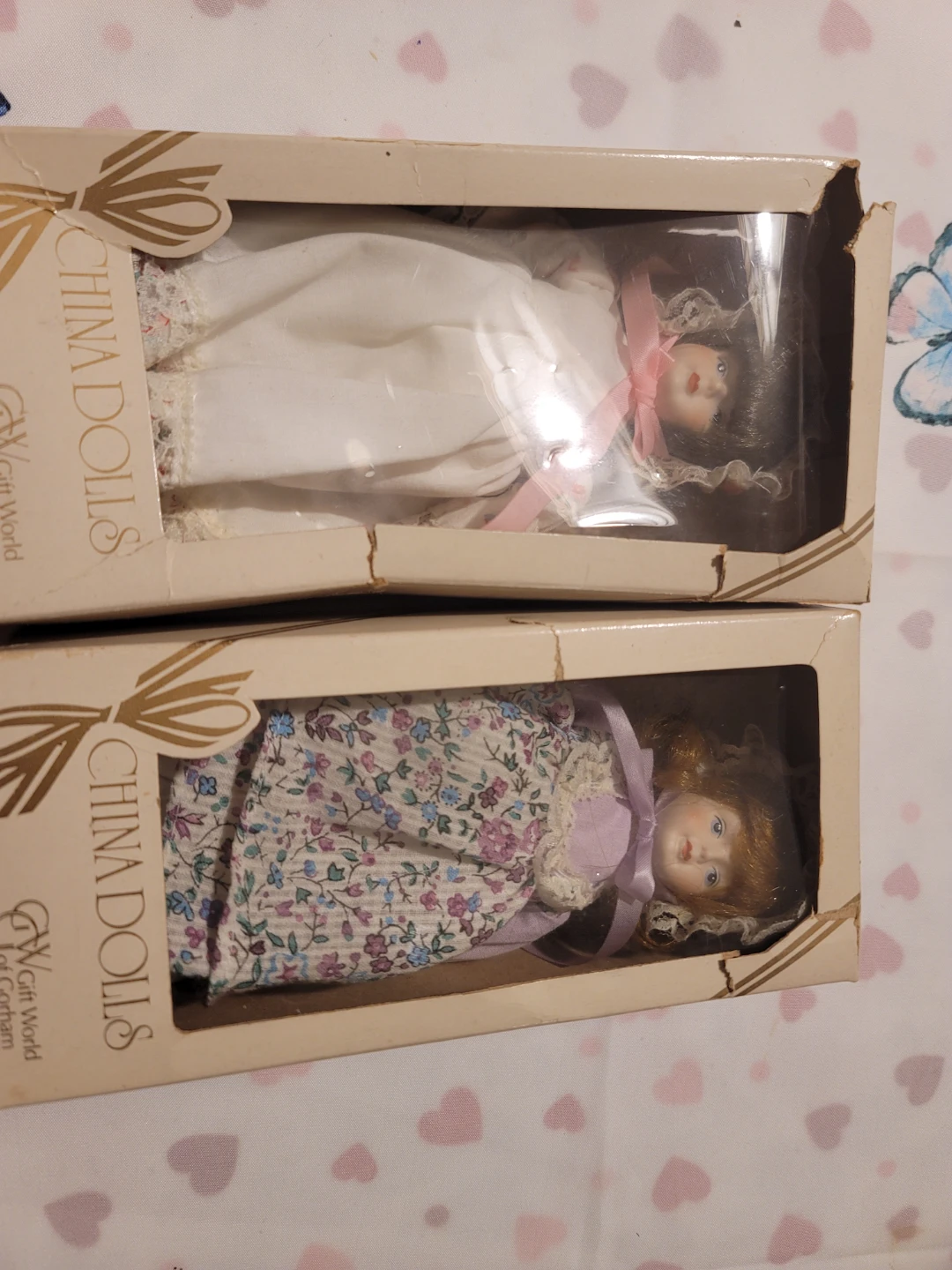 Gift World China Dolls Lot of 2