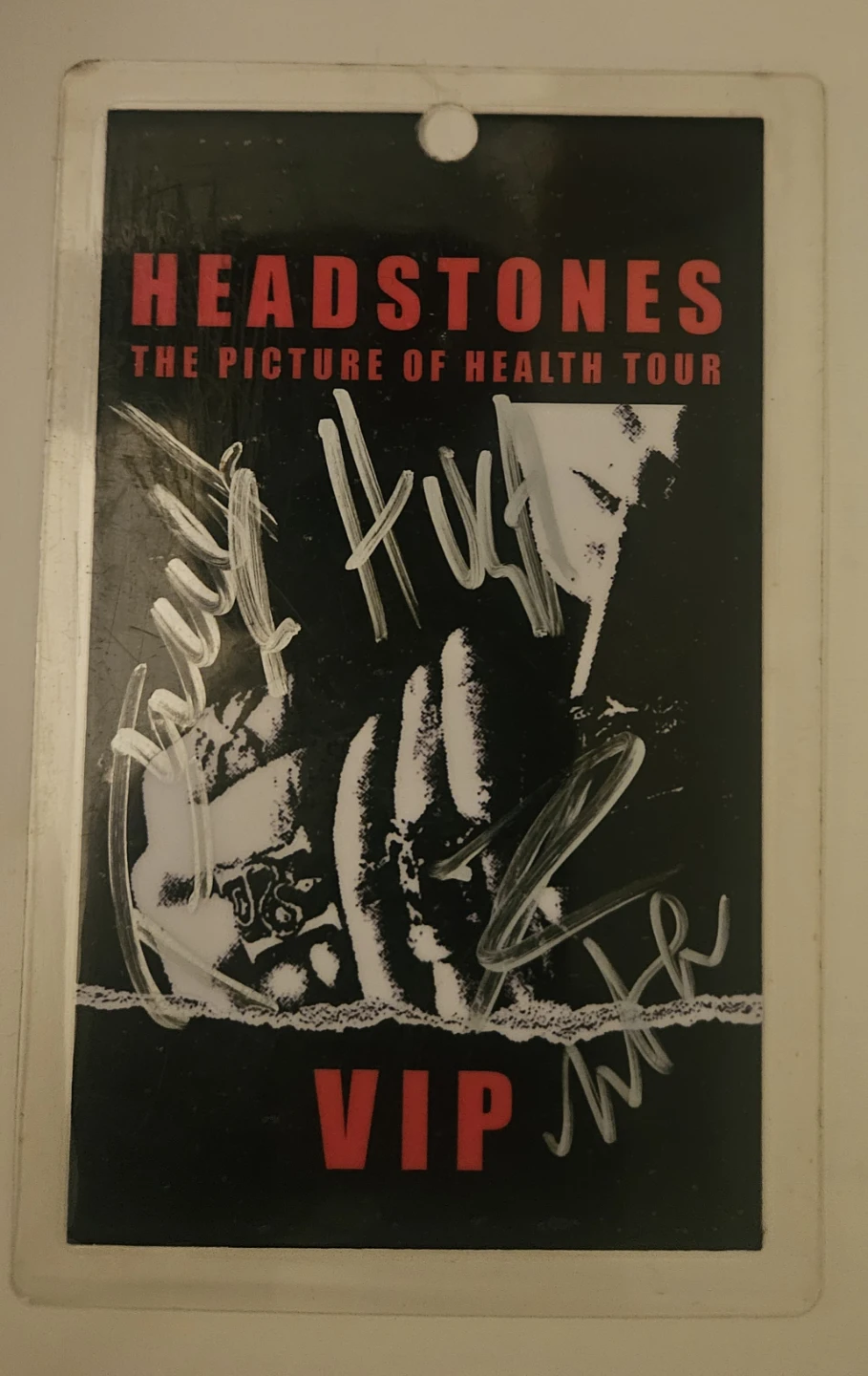 Headstones The Picture of Health Tour VIP Pass - Autographed