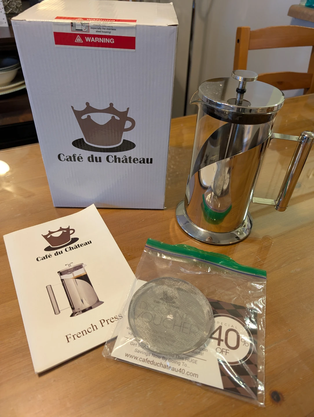 Cafe du Chateau French Press (1000ml)