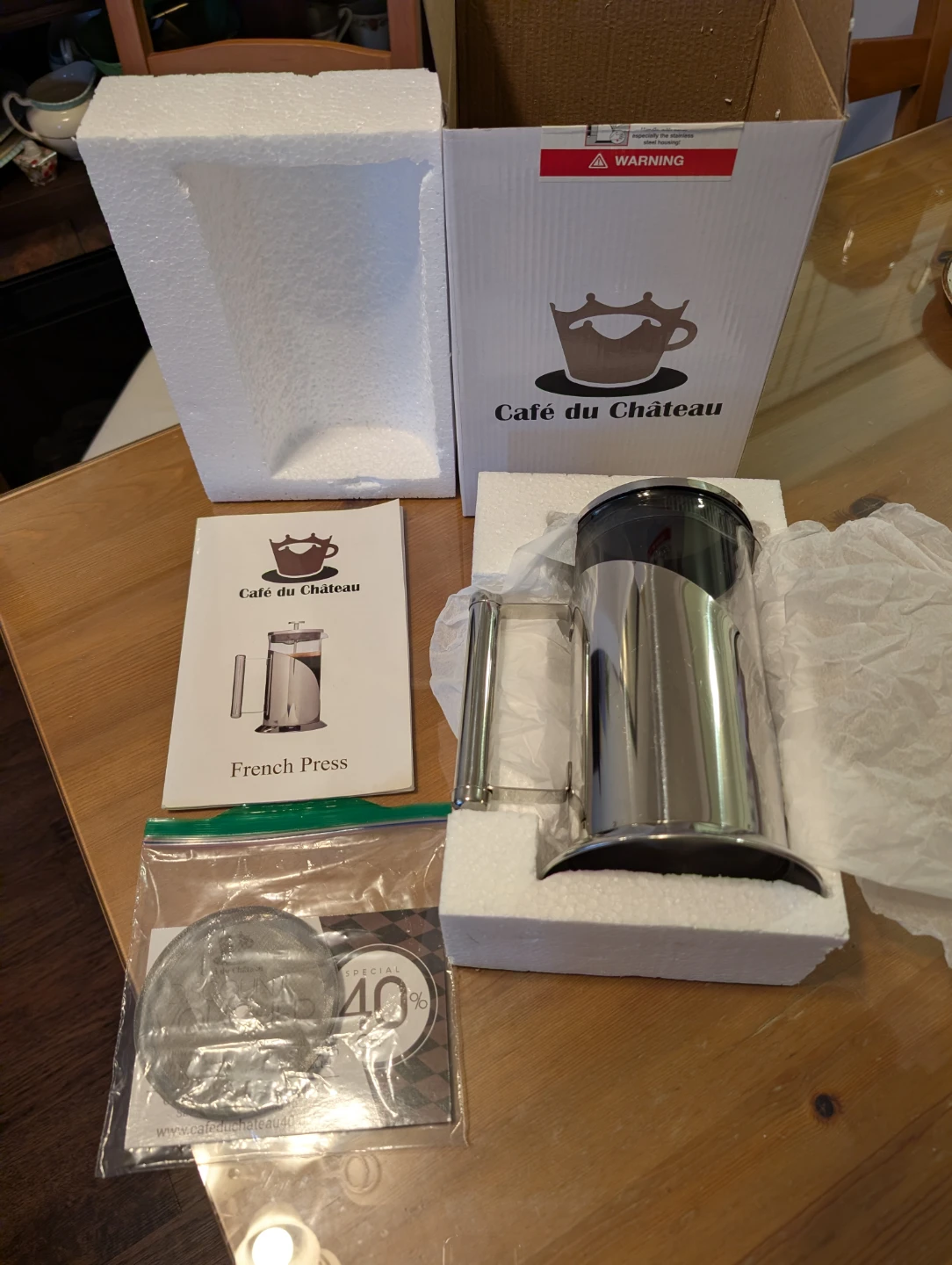 Cafe du Chateau French Press (1000ml) - photo 2