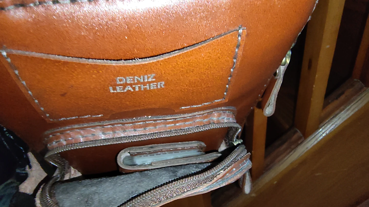 Deniz Leather Brown Satchel Bag - photo 3