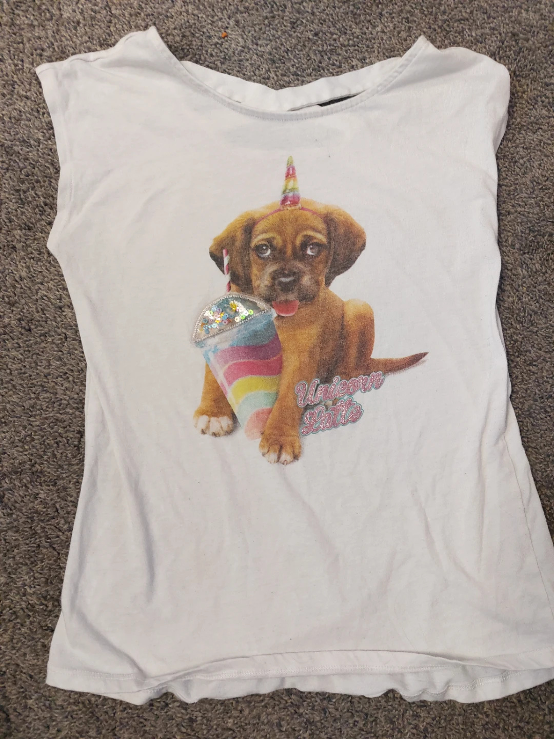 Unicorn latte puppy shirt - photo 2