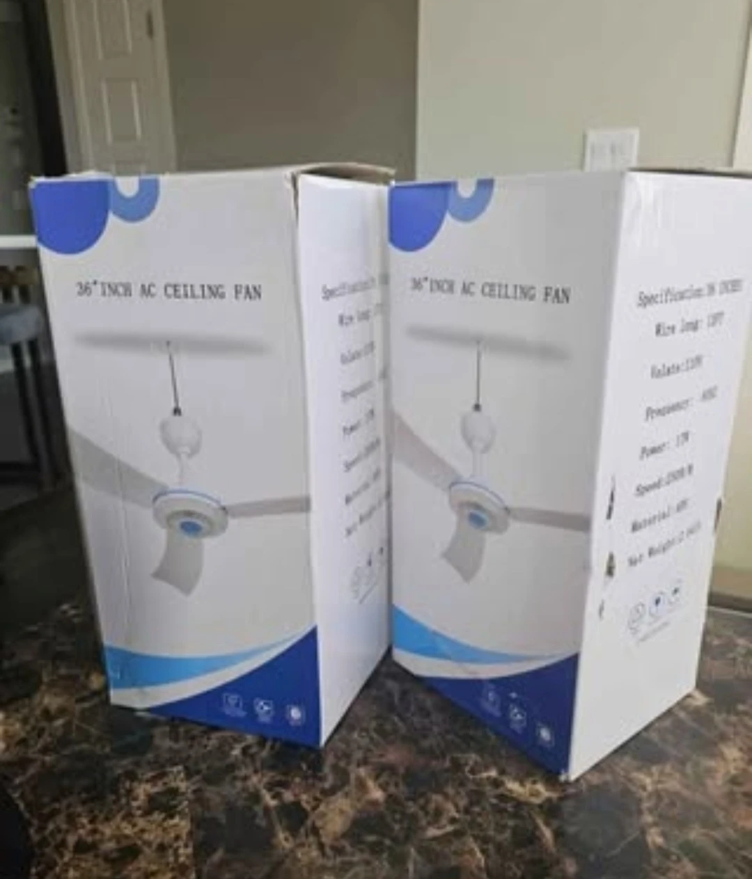 36 inch AC Ceiling Fan (New never used in box)