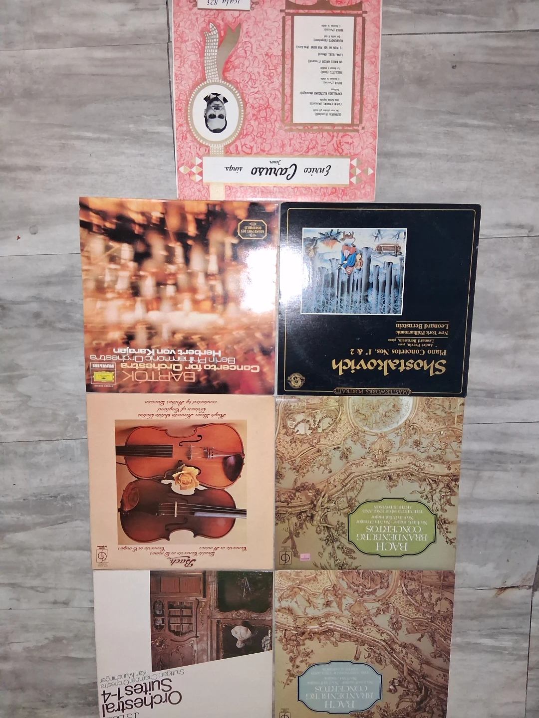 Lot of 7 Classical Music Vinyl Records