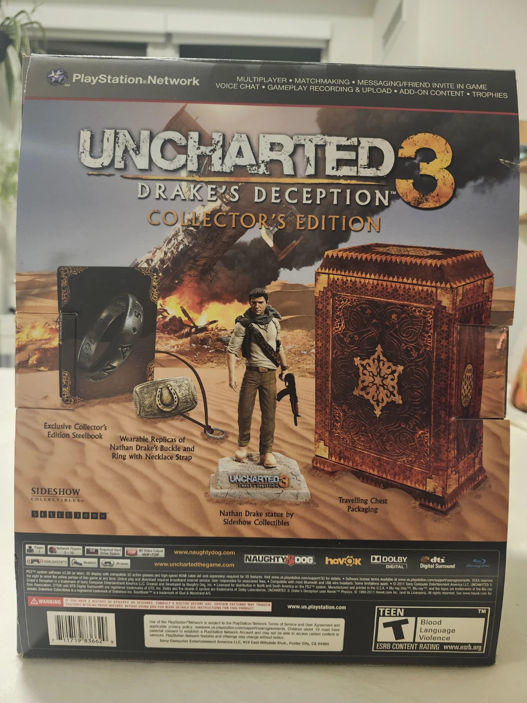 Uncharted 3 collectors edition + uncharted 1 and 2 for ps3 - photo 2