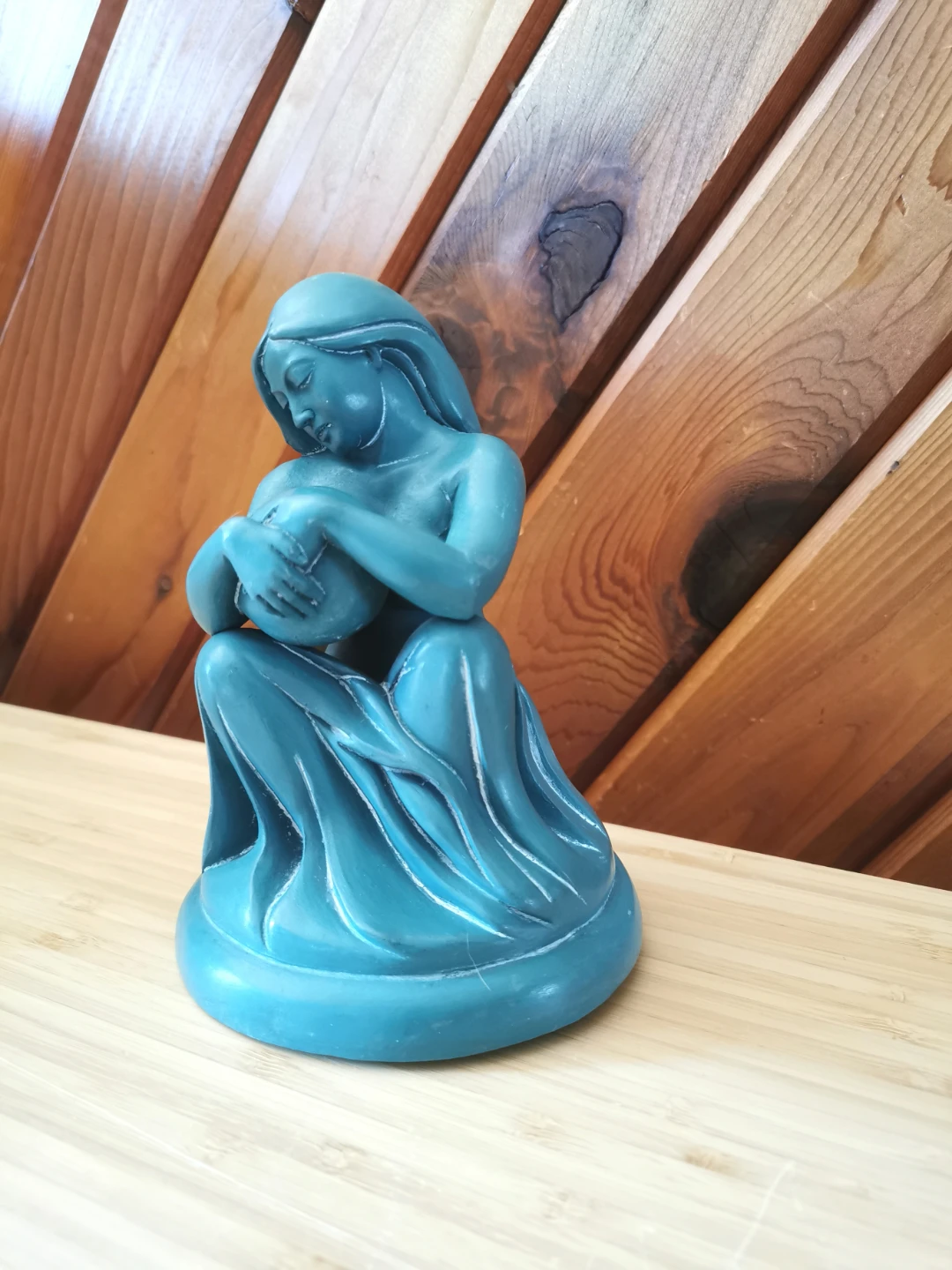 SASO 2002 Gaia Inspired Woman Holding Earth Orb Sculpture - photo 2