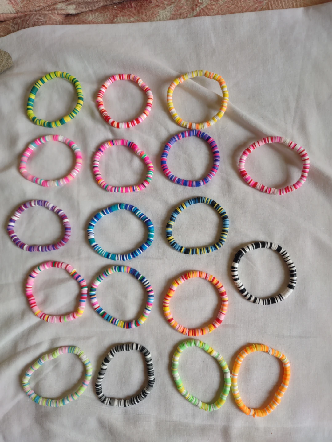 Polymer Clay stretch bracelets