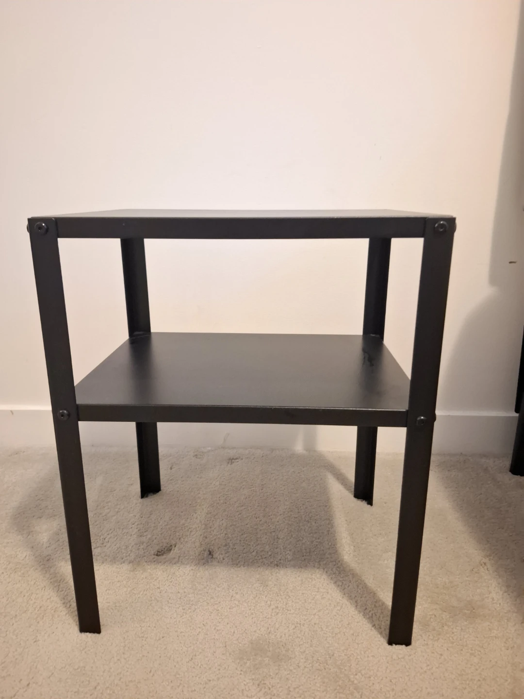 Set of 2 Black Metal Side Tables - photo 4