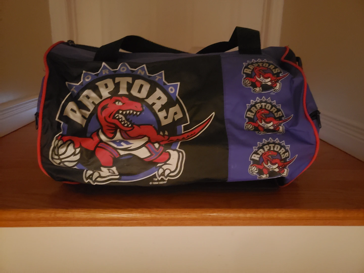 Vintage Toronto Raptors Official Team Duffle Bag