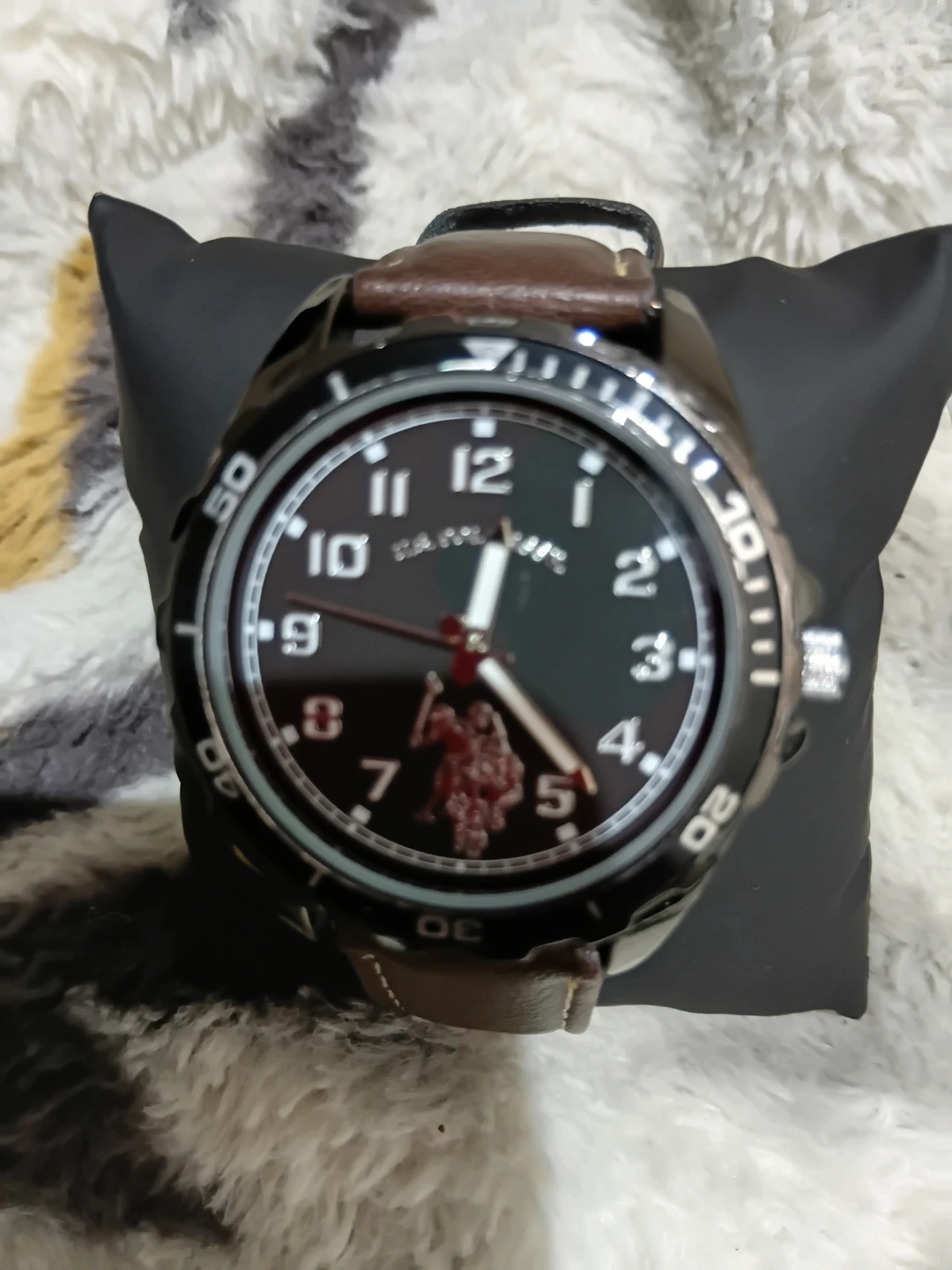 U.S. Polo Assn. Analog Watch - Brown Leather Strap - photo 2