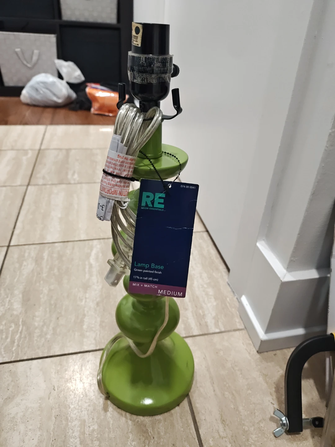 Room Essentials Medium Green Lamp Base