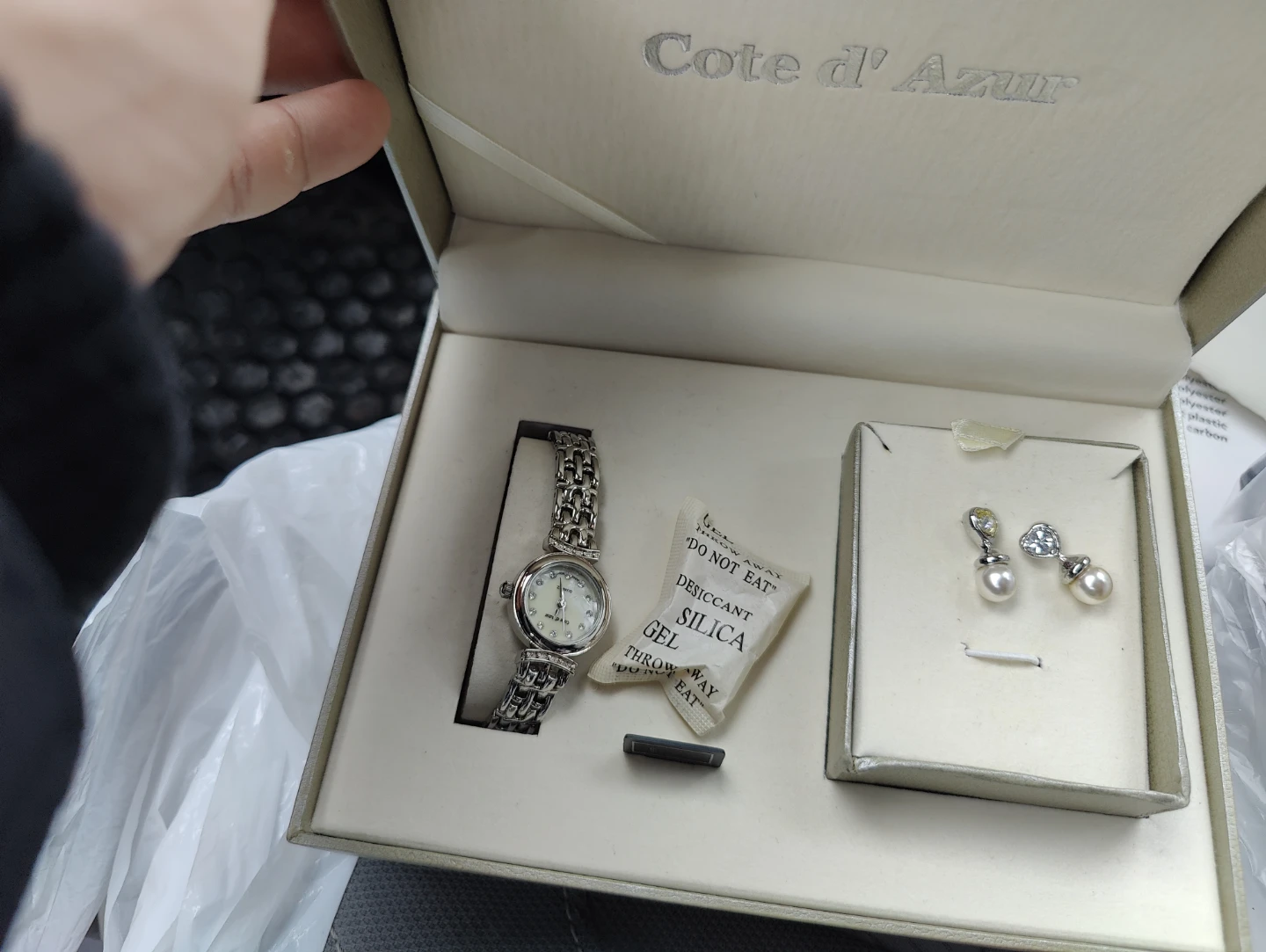 Cote d'Azur Watch and Earring Set
