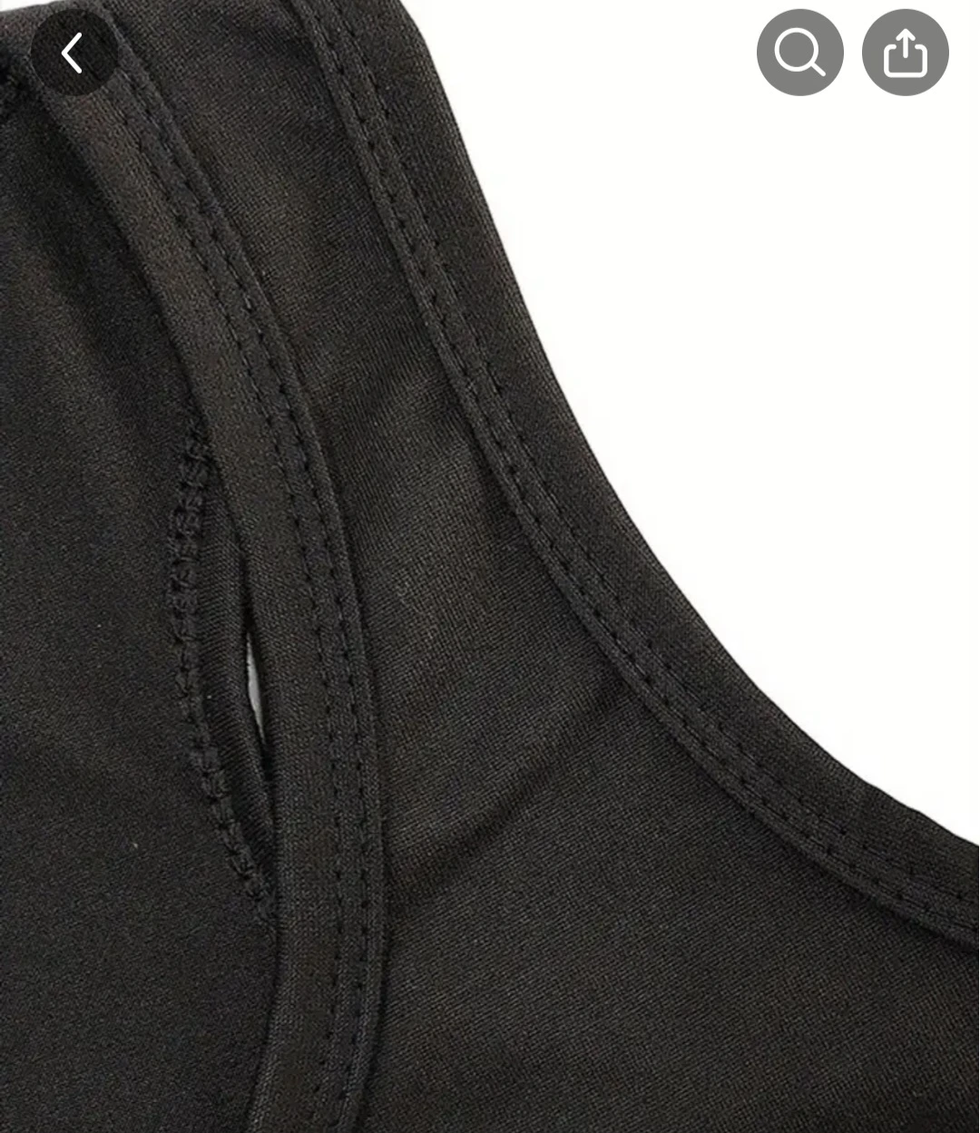 Black Tank Top with Rose Gold Heart Print - photo 2