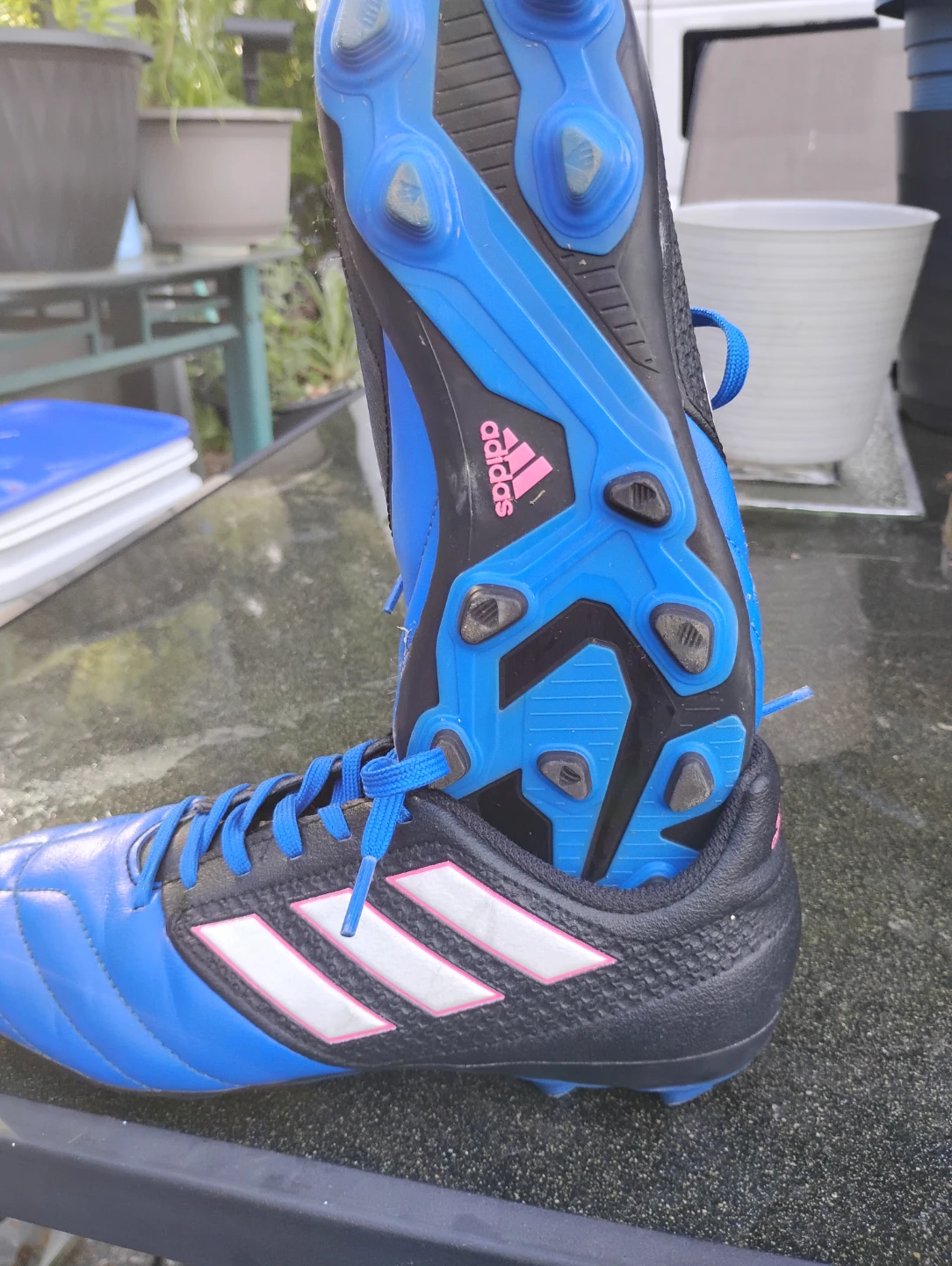 Adidas Soccer Cleats - Blue/Black/White - photo 4