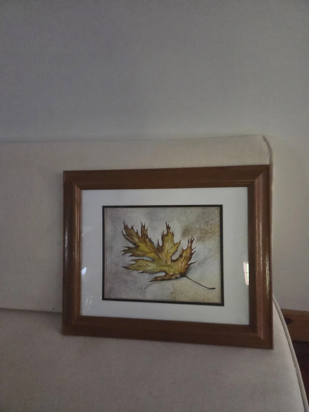 Framed Autumn Leaf Art - photo 2