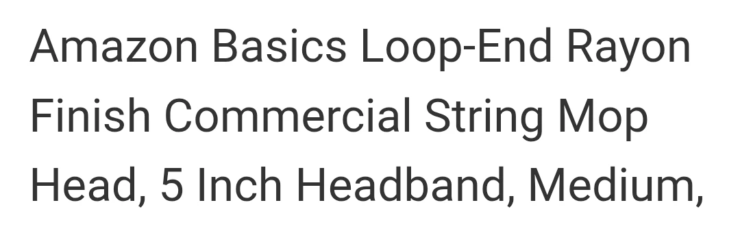 Amazon Basics Loop-End Rayon Commercial String Mop Head - photo 5