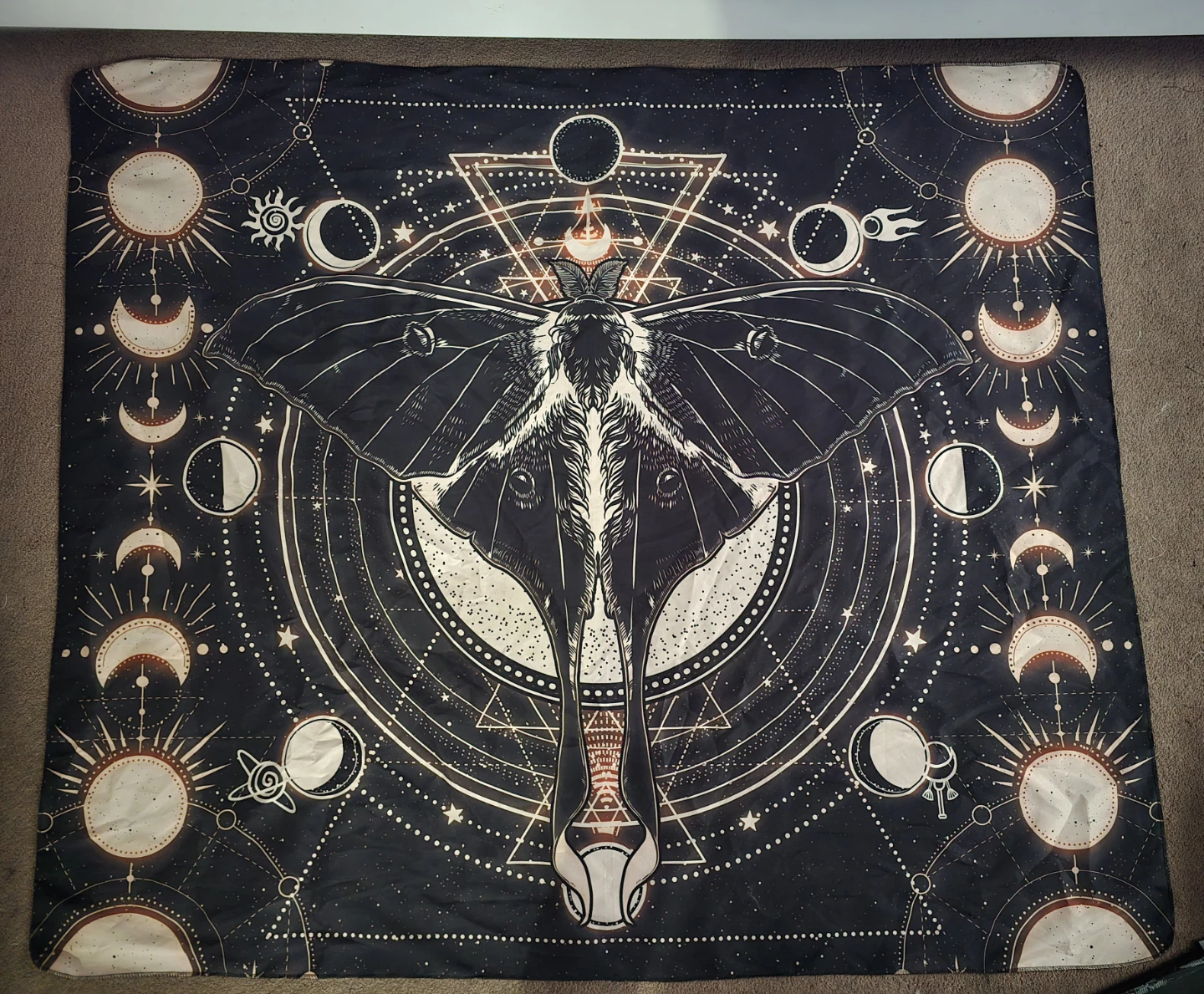 Moon Moth Celestial Tapestry 🌱