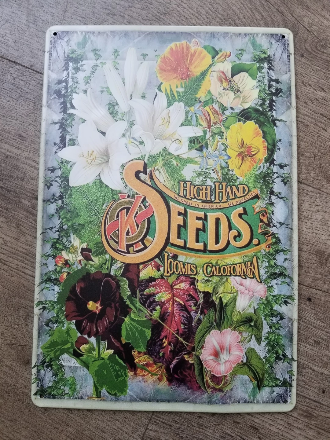 High Hand Seeds Tin Sign